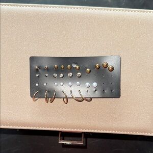 Elegant Gold and Silver Earring Set